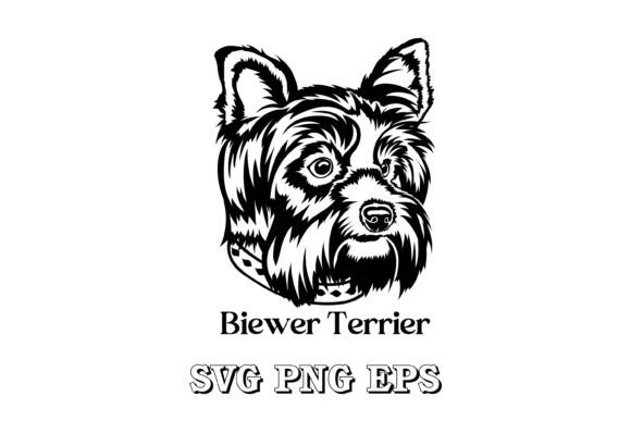 Biewer Terrier Dog Silhouette Face Svg Review