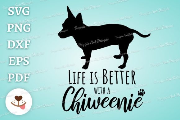 Chiweenie Dog Lover PNG SVG DXF Design