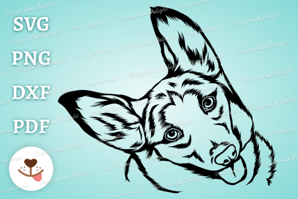 Corgi Dog Head Tilting SVG Cut File Review