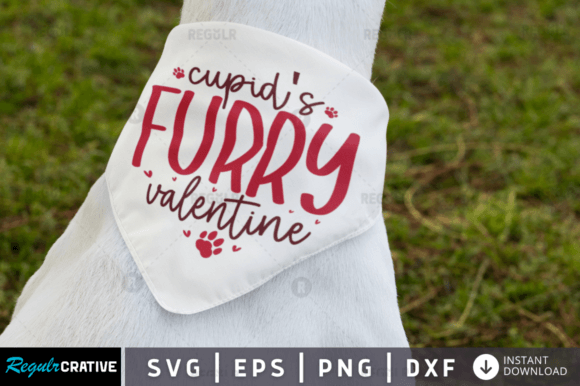 Cupids Furry Valentine Svg Design