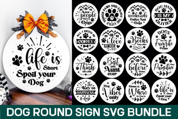 Dog Round Sign Svg Bundle Review