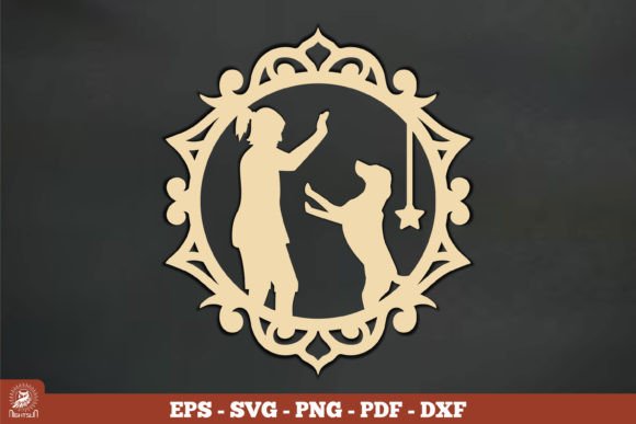 Girl and Dog Ornament Vintage SVG – Hands-On Review