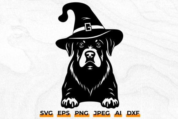 Halloween Rottweiler Dog Witch Hat SVG: A Designer's Review