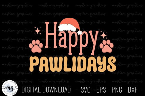 Happy Pawlidays - Christmas Dog Bandana