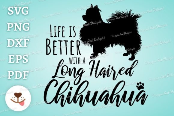 Long Haired Chihuahua Dog Lover Png Svg Review