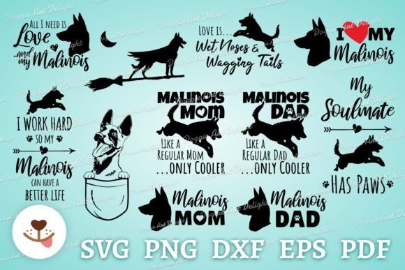 Malinois Dog Lover Bundle Svg Png Cut Review